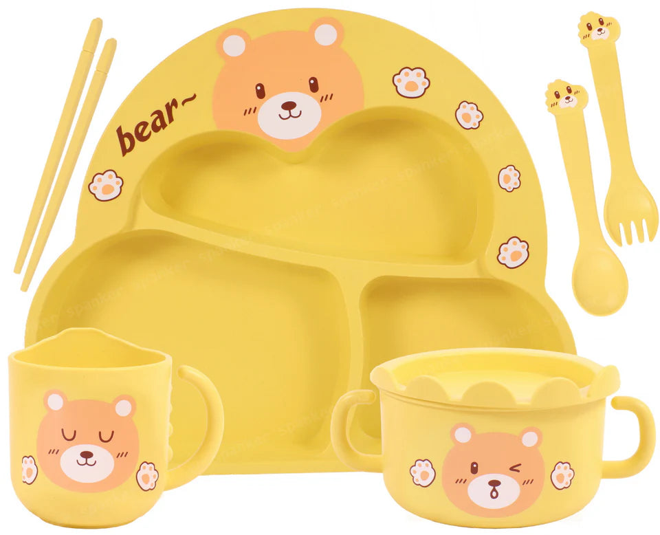 Baby Feeding Set (4 Pcs) Teddy Bear