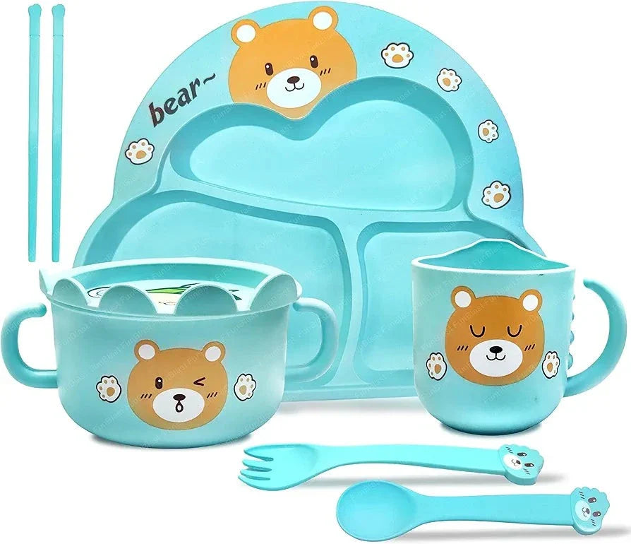 Baby Feeding Set (4 Pcs) Teddy Bear
