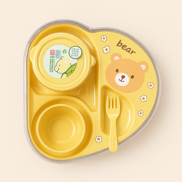 Baby Feeding Set (4 Pcs) Teddy Bear