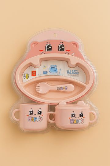 Baby Feeding Set (4 Pcs) Habbit