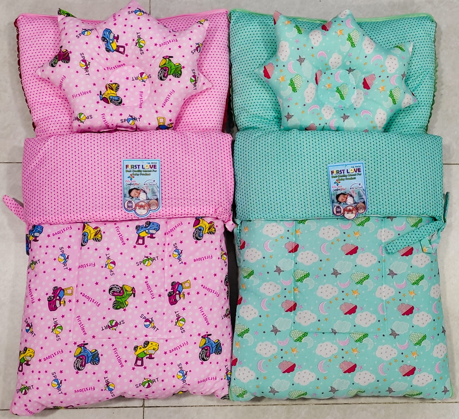 Baby Carry Nest Heart And Stripes 1 Pcs