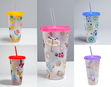 Sipper Glass with Straw