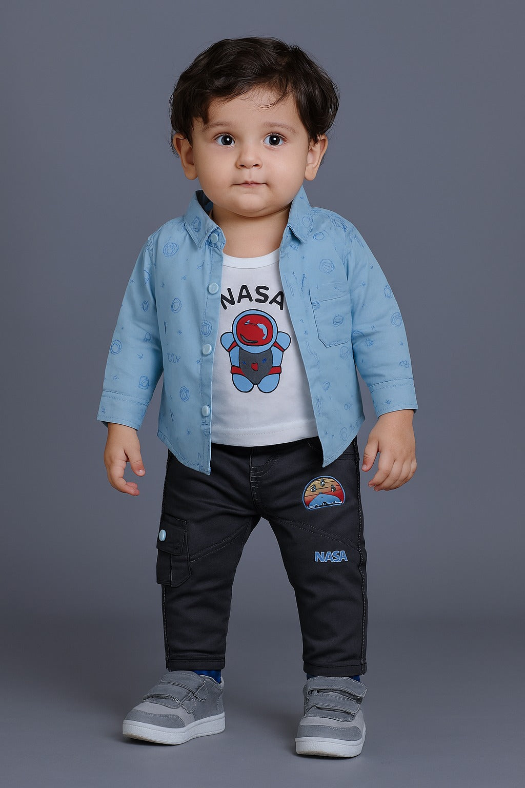 Kids Play Suit  ( 3 Piece Blue Suit )