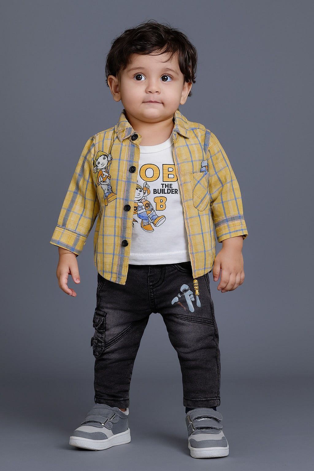 Kids Playsuit ( 3 Piece Yellow)